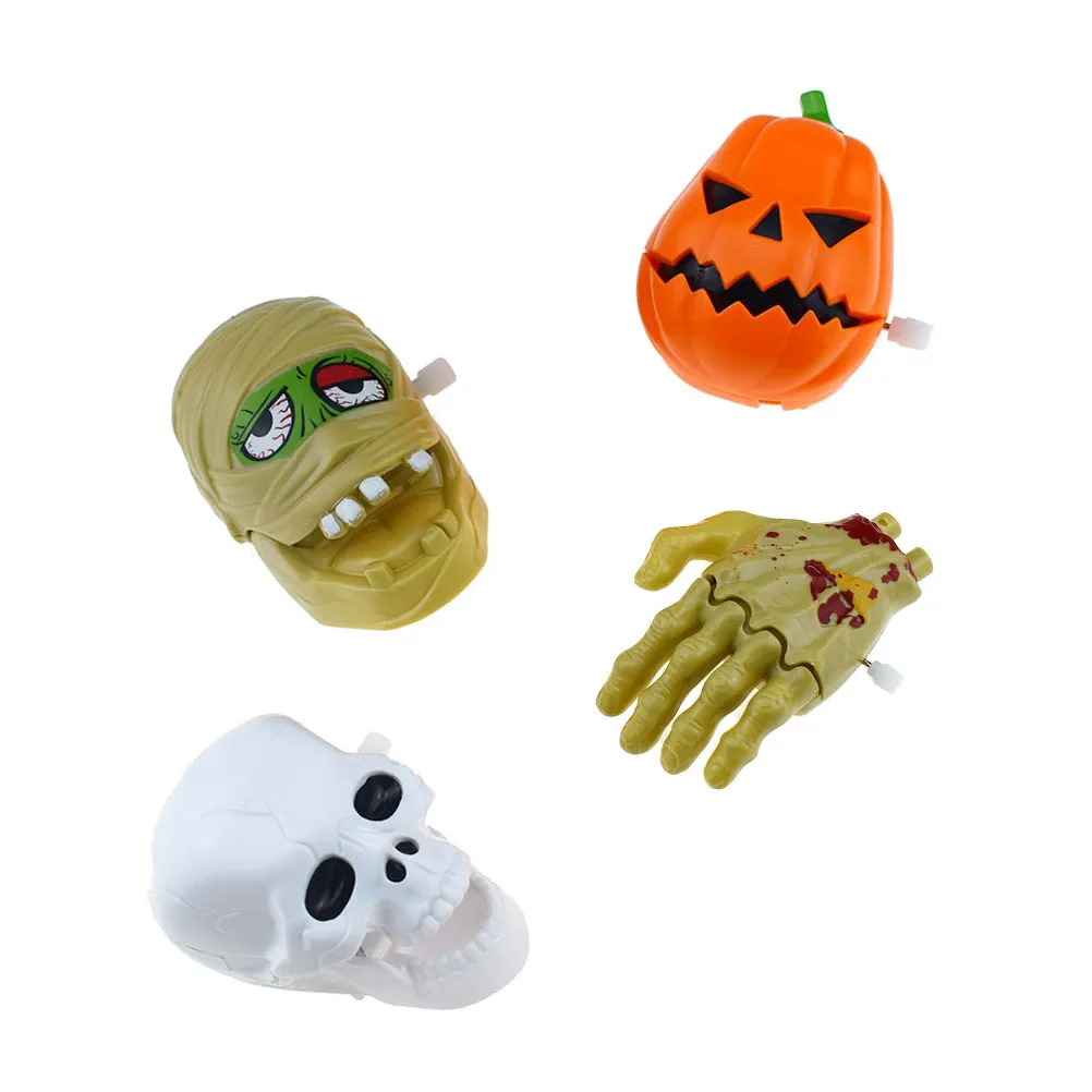 

4Pcs Halloween Wind Up Clockwork Creative Halloween Scary Party Favor Goodie Bag Gifts Clockwork Toys Wind Up Toys