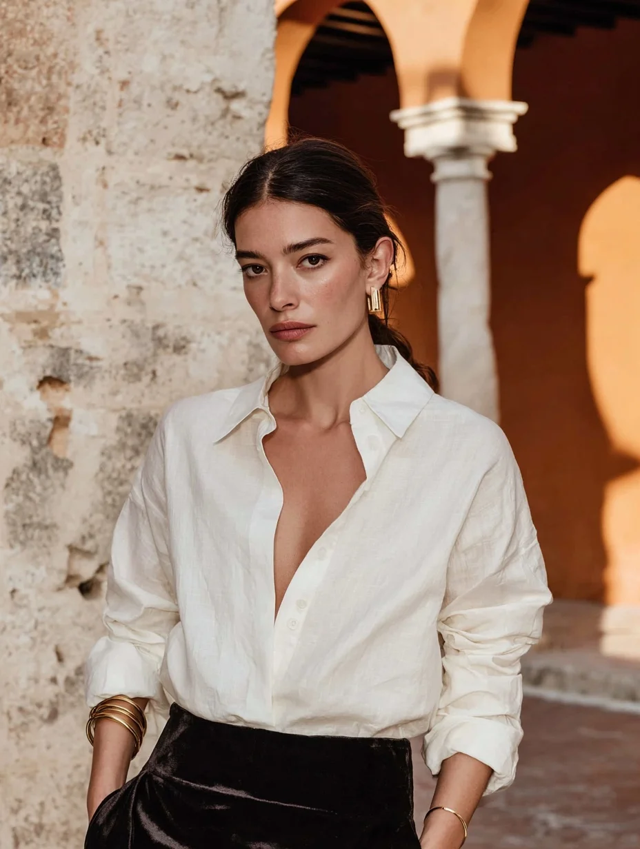 

Mia Muse Women's Shirts 2025 Autumn Daily Decent Plain Single Breasted Button Front Long Sleeve Shirt Collar Casual Shirts