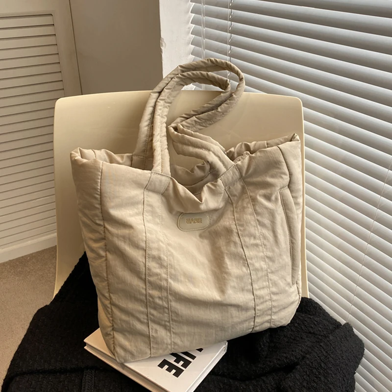 Large Capacity Bags for Women 2023 Autumn Winter Space cotton Single Shoulder Shopping bag Fashion Trend Handbag Ladies Totes