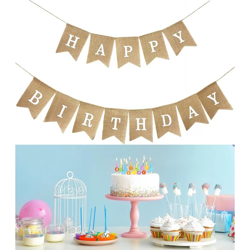 لافتة عيد ميلاد سعيد لتزيين حفلات أعياد الميلاد (طباعة بيضاء)