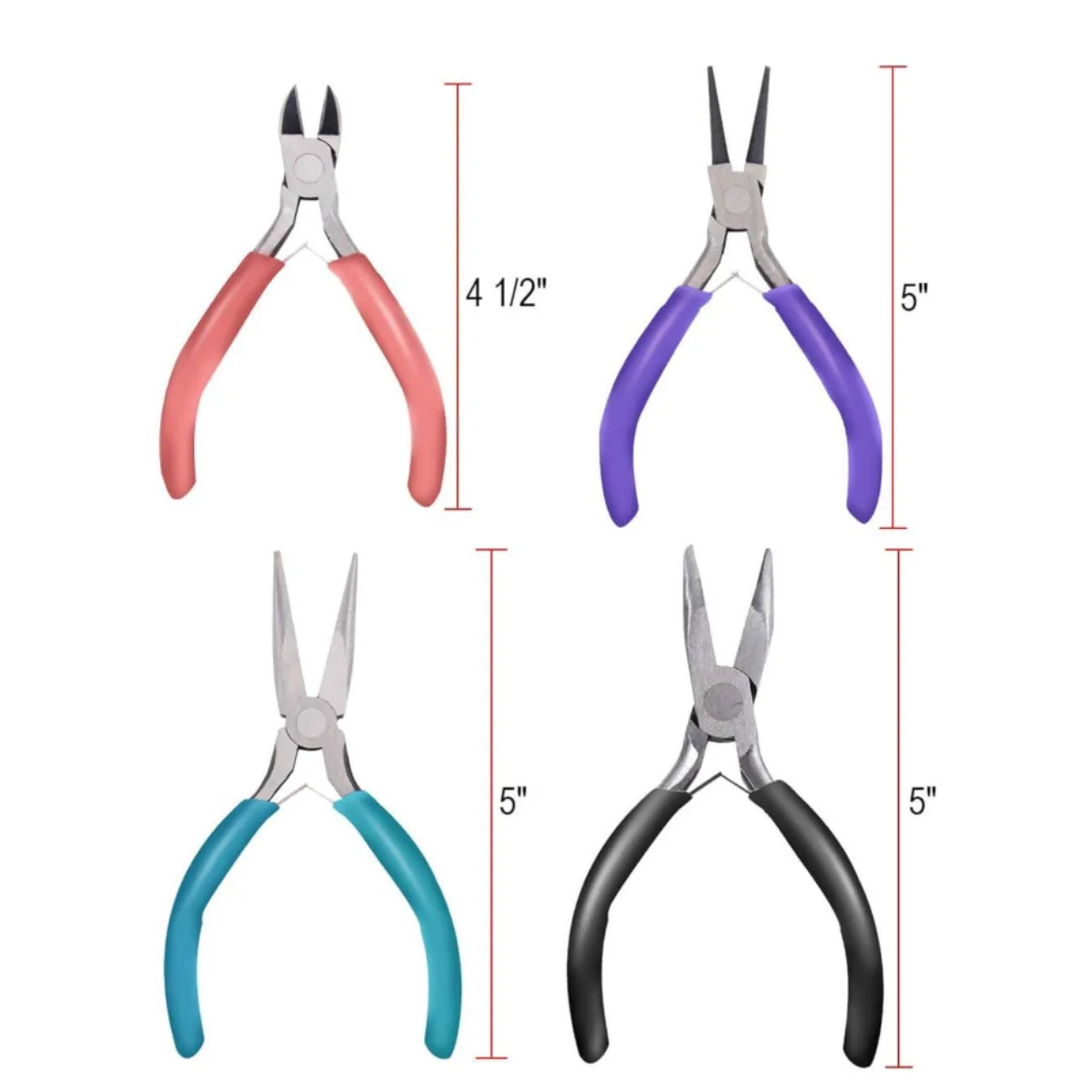 Jewelry Pliers Set with Pointed Nose, Slanted Mouth, Round Mouth, Winding Thread, Handmade DIY Opening Ring, Jewelry XXL