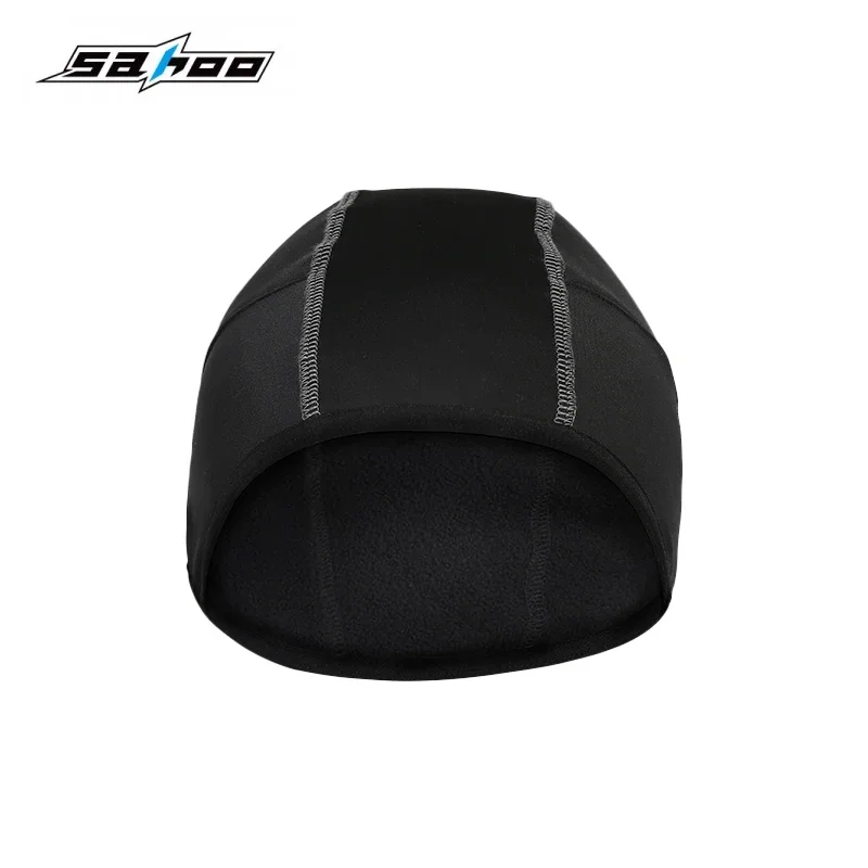 SAHOO Men Boy Winter Cycling Caps Warmer Polar Fleece Cap Beanies Hats Headwear Snowboard Bicycle HIgh Elastic cap