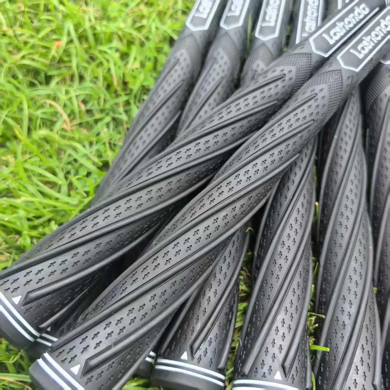 Pegangan Klub Golf untuk Pria dan Wanita, Cocok untuk Klub Besi dan Kayu, Pegangan Universal untuk Ayunan, Bahan Tpe, Pegangan Hitam, Aksesori Golf dengan Pita Dua Sisi