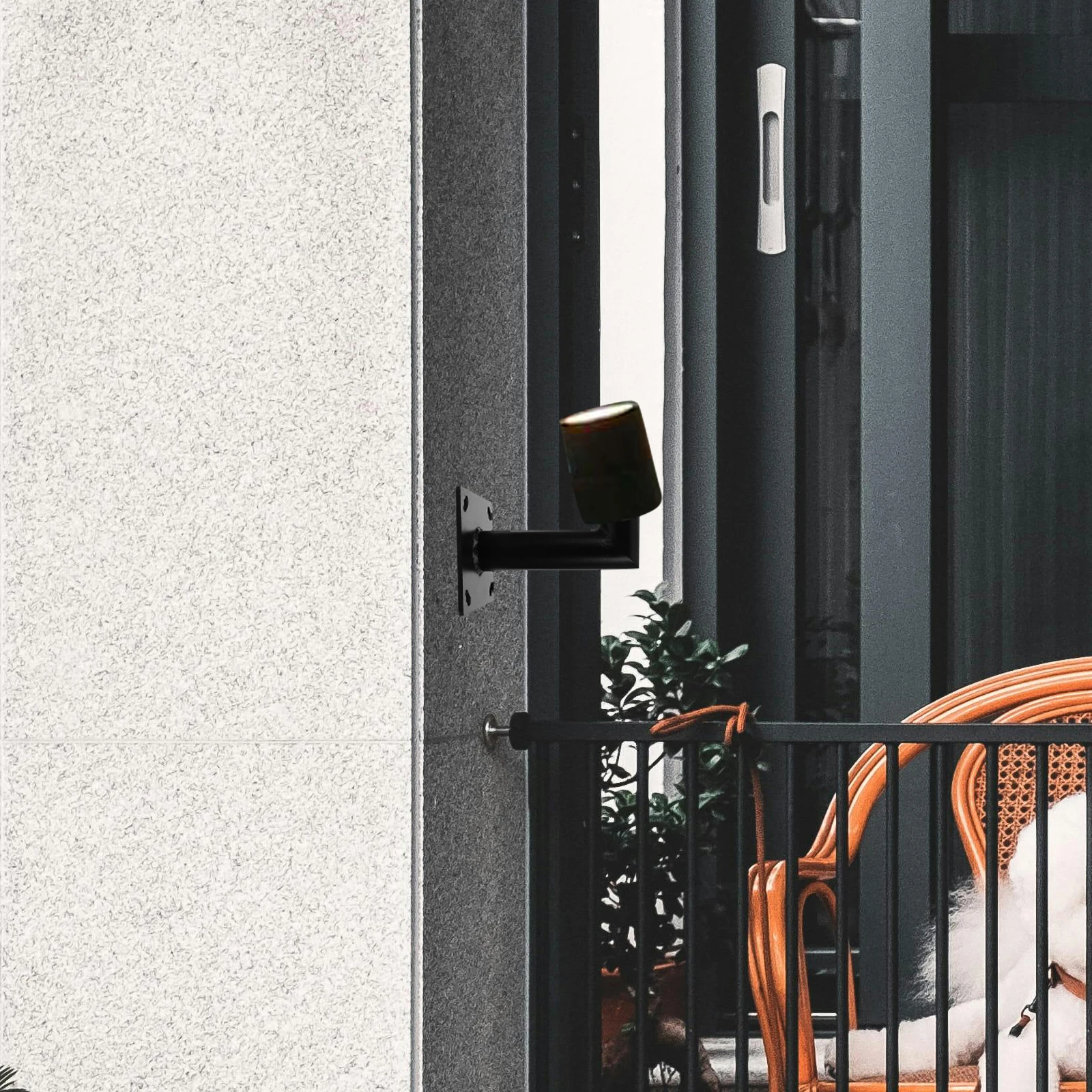 

Wall Mount Bracket 90 Degree L Shaped Solar Light Arm 58mm Diameter Galvanized Steel Outdoor Lighting Fixture Lamp Pole