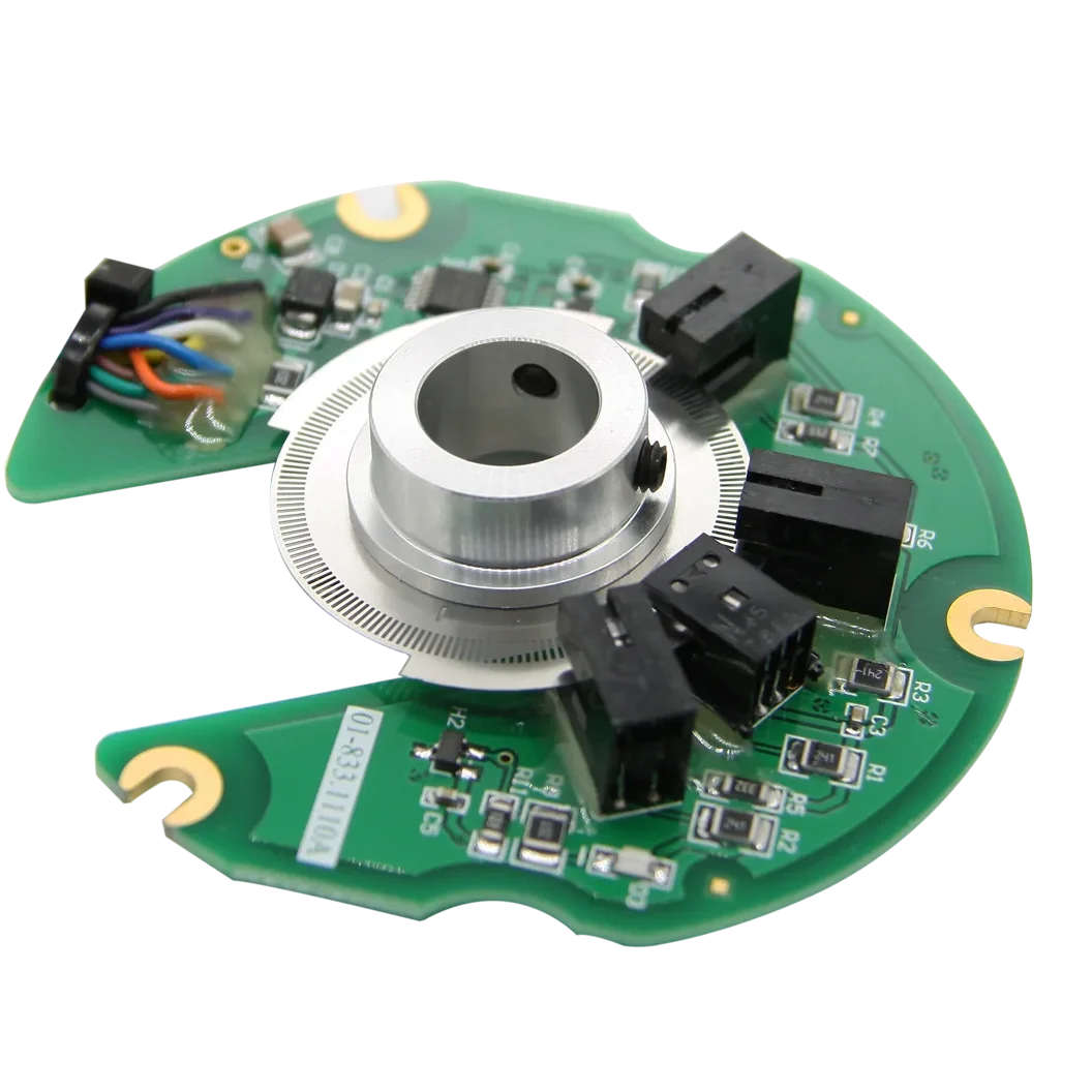 Incremental hollow shaft rotary encoder with 76mm Outer diameter  ultra-thin Power supply 5v