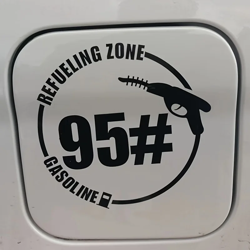 1 шт. зона заправки 95 #   Наклейка-водостойкая виниловая наклейка для энтузиастов топлива, крутой персонализированный автодекор