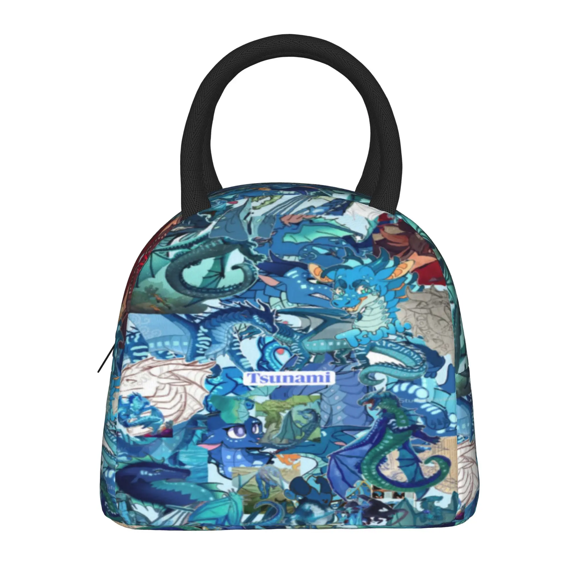 Wing Of Fire dragon Product Insulated Lunch Bags For School  Food Container Reusable Thermal Cooler Lunch Boxes