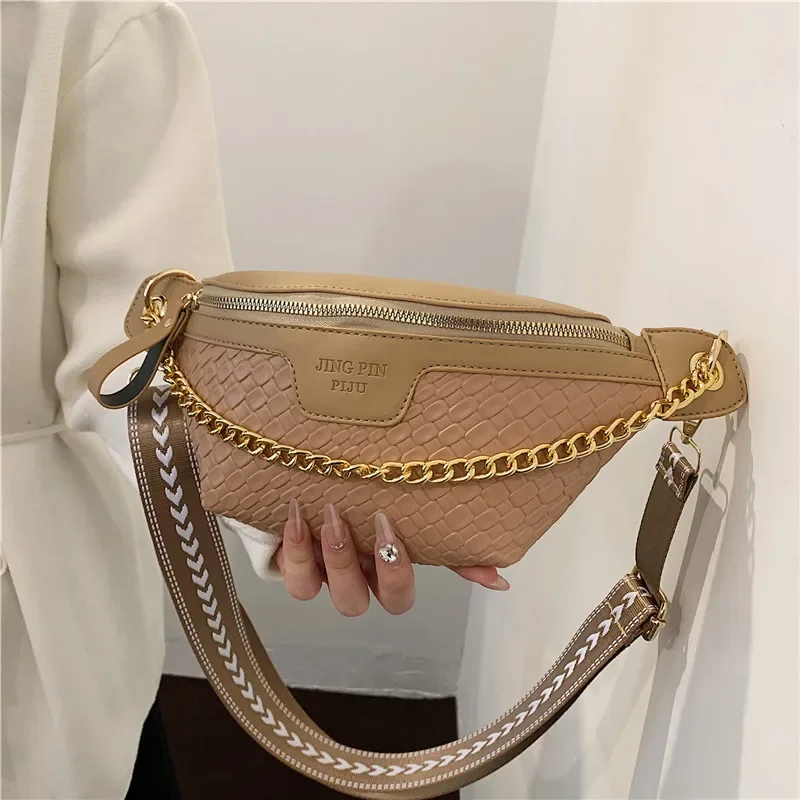 Small Crossbody Bag For Women Quality Pu Leather Waist Bag Fashion Fanny Pack Female Designer Handbag And Purse Banana Belt Bag