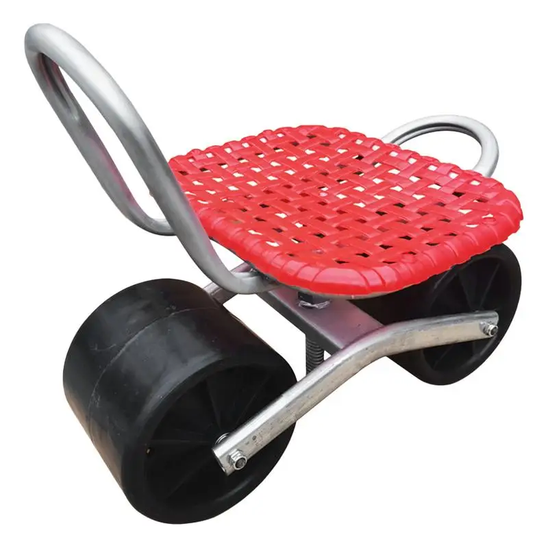 

Garden Seat With Wheels Adjustable Height Garden Work Seat 360 Degree Rotating Stable Gardening Seats For Seniors Smooth Rolling