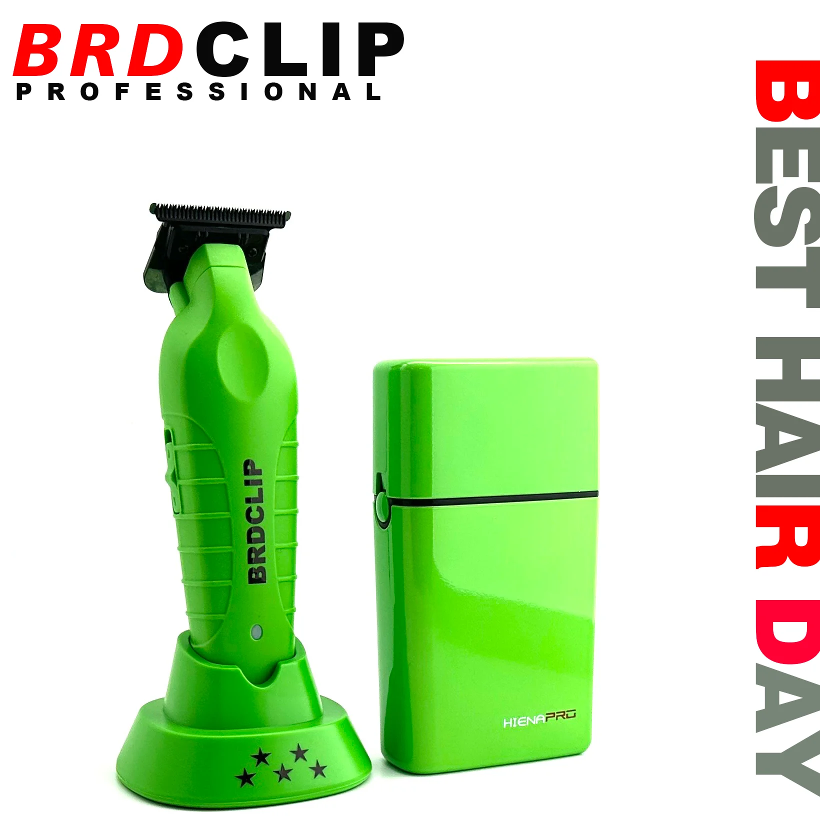 BRDCLIP High Power Professional Barber 2PC Set 8000rpm Shaver Sculpting Salon Hair Trimmer Ceramic Blade Clipper Finish Machine