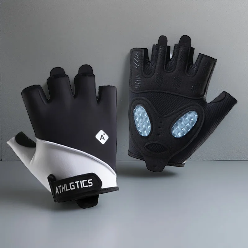 Cycling Fitness Gloves Gym Mtb Anti Callus Silicone Non-slip Half Finger Workout Gloves for Women Men Shock Absorbing Fishing