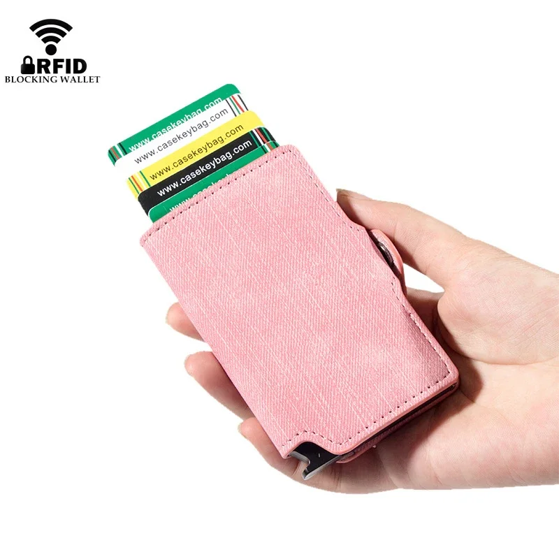 Rfid Blocking Women Wallets Slim Card Holder Vintage Short Wallet Hasp Ladies Girl Cardholder Case for Women Carteras Para Mujer