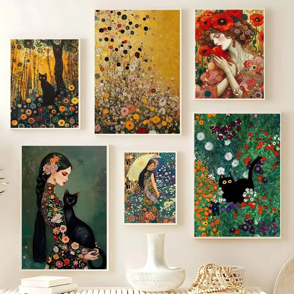 Gustav Klimt Famous Art Jigsaw Puzzle 1000PCS-50X70CM Immersive Puzzle Game Calming Art Gift for Adults Frameless