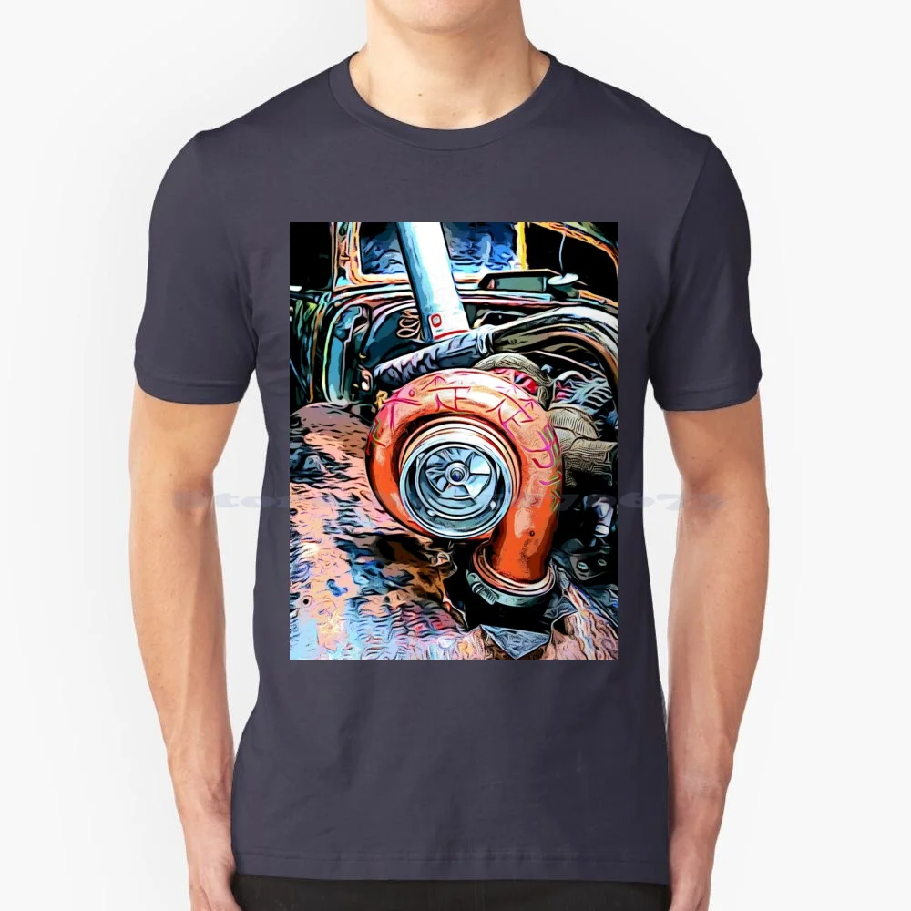 Big Turbo T Shirt 100% Cotton Tee Motorsport 8 Motorsport 6 Motorsport 2020 Horizon Silverado Pickup Truck