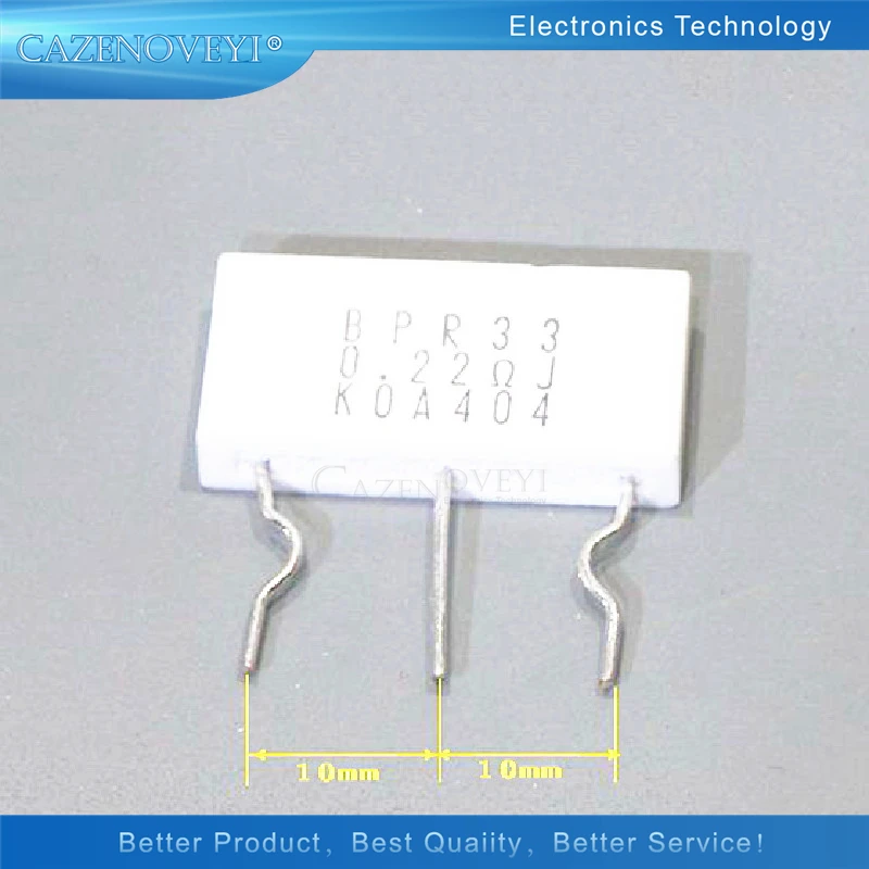 

10 шт./лот 3 Вт 0.22R неиндуктивное сопротивление цементу