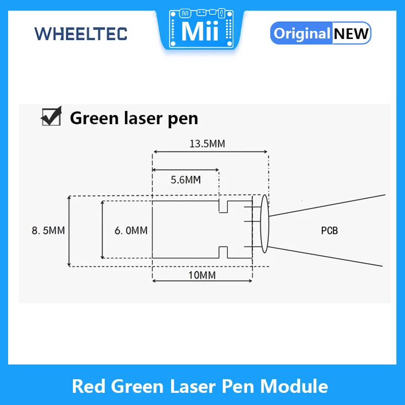 Czerwony i zielony wskaźnik laserowy moc modułu do 6000 godzin odległość napromieniowania większa niż 50 metrów