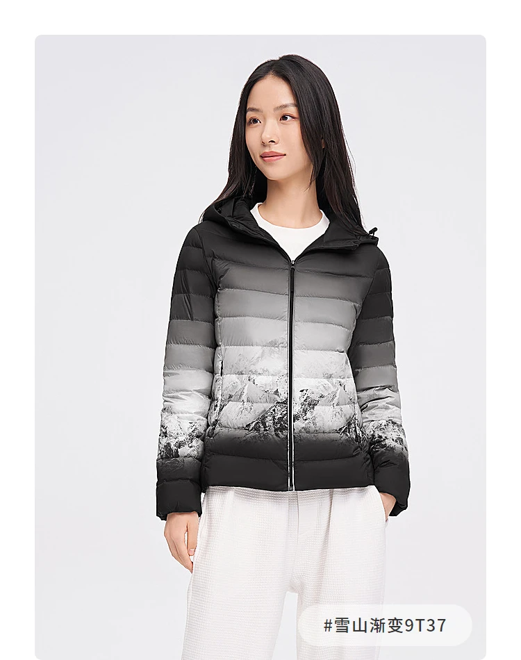 BOSIDENG New 90% Down Jacket for Women Light Jacket Hooded Jacket