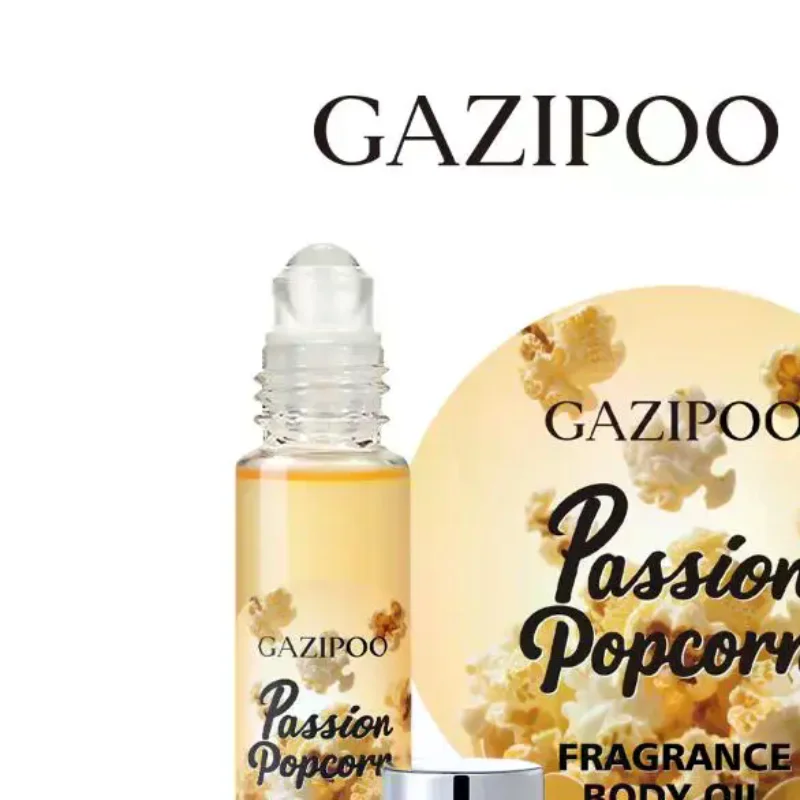 

10ml Popcorn Roll-on Fragrance Oil Long Lasting Women's Fragrance Body Oil Portable Mini Fragrance For Daily Use