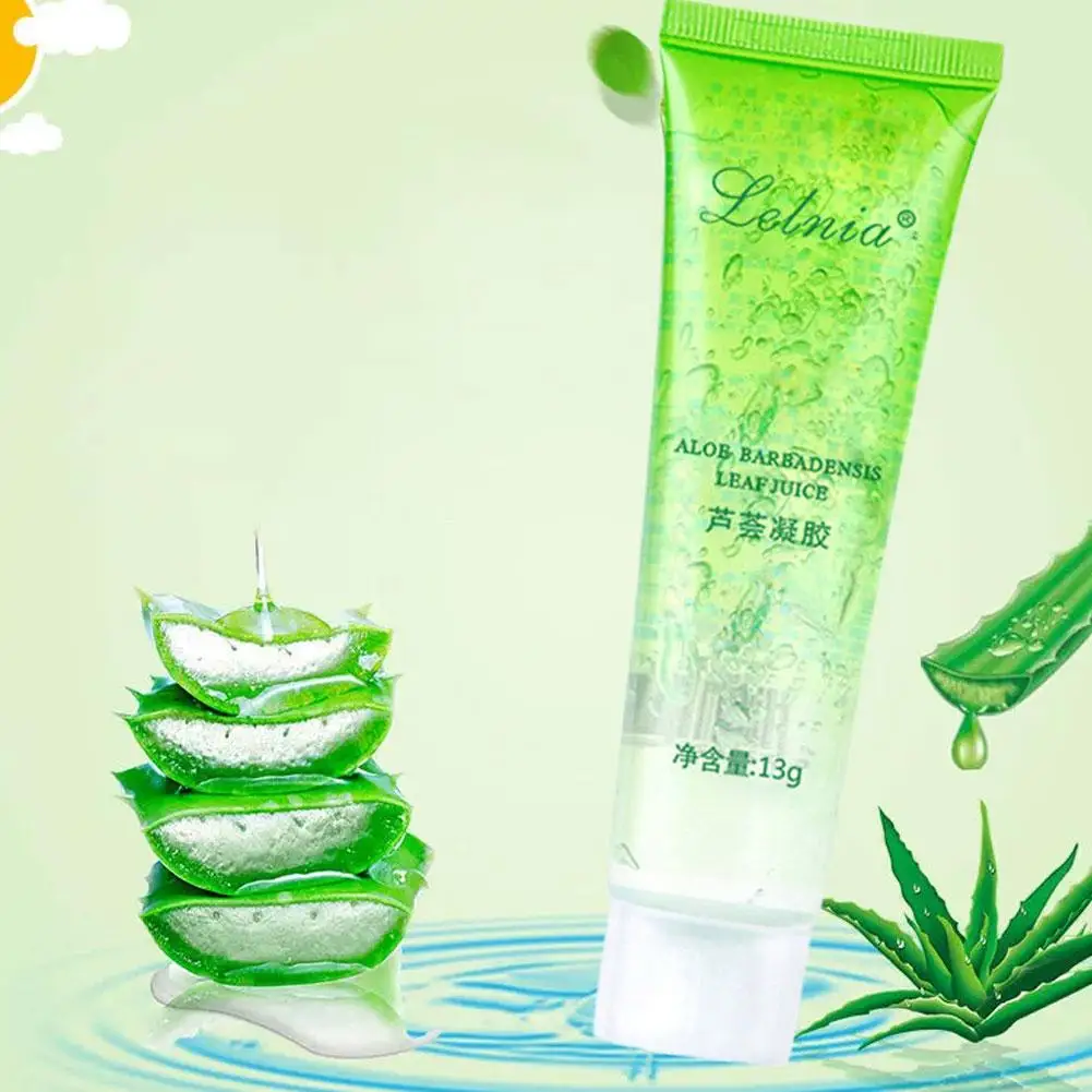 Gel di Aloe naturale rimozione idratante Acne riparazione solare pelle Aloe Gel per l'acne estratti vegetali crema per la cura della pelle maschera per il sonno