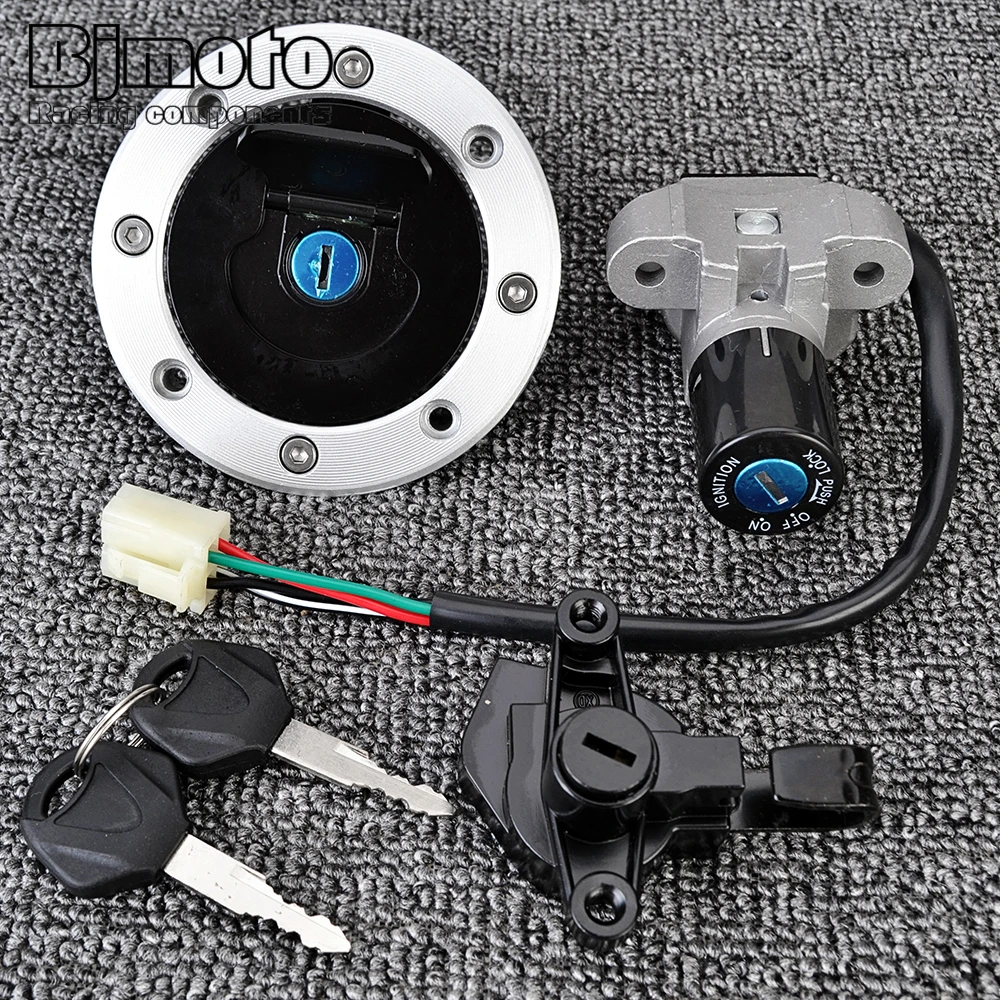 

GSX 400 Fuel Gas Cap Ignition Switch Seat Lock with Key Kit For Suzuki GSX400 FJ/FK/FAK/FL GK74A RF400 GK78A RF600 GN76A RF900