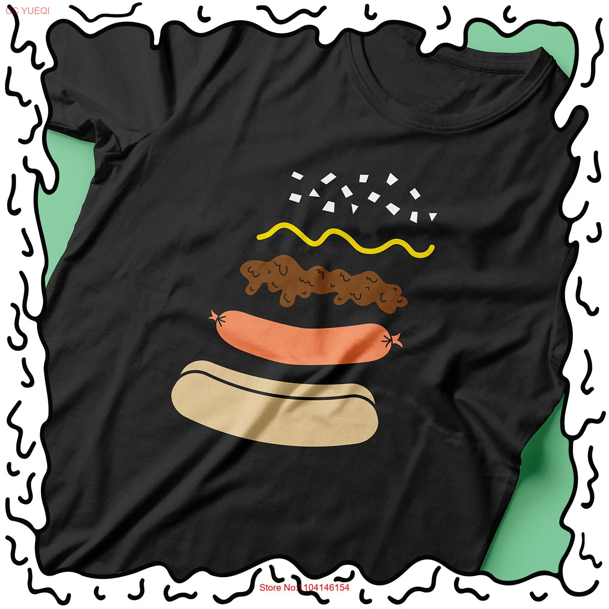 Deconstructed Coney Dog T Shirt long or short sleeves