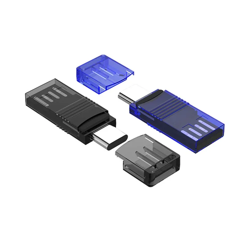1PC Mini TF Card Reader Two-In-One TYPE-C Mobile Computer Suitable For Android Computer Expansion Connector High-Speed Universal