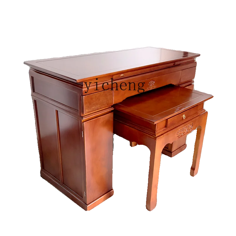 ZK solid wood altar offering table incense case household Buddha table new Chinese desk central hall table