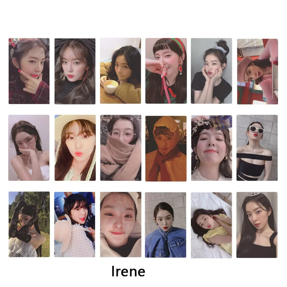 Kpop Idols Irene Personal Selfie Photo Cards 9pcs/Set High Quality HD Photo Special Cards Fans Collections Korean LOMO Cards