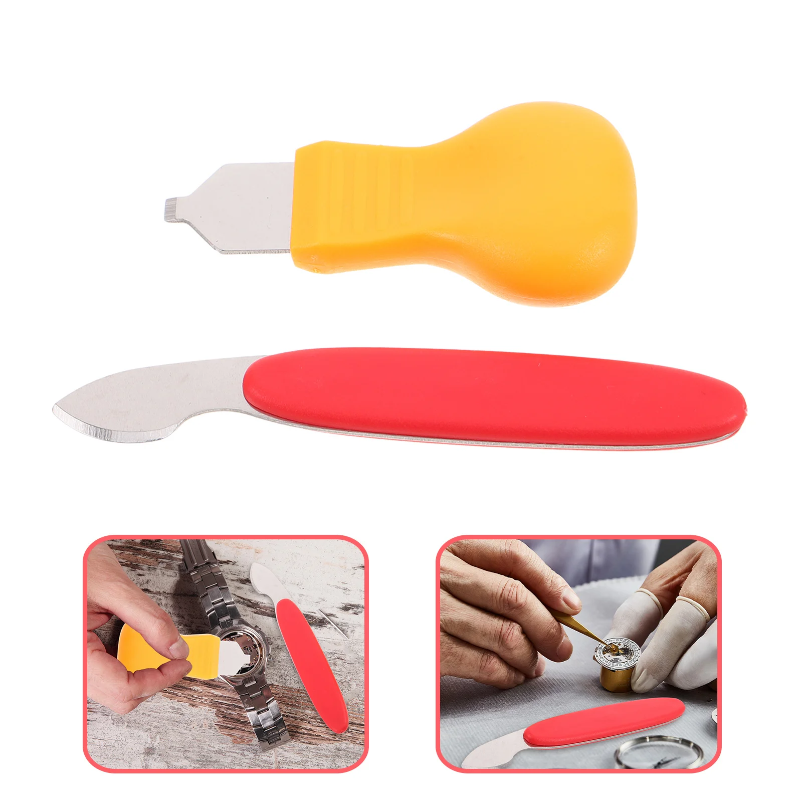 

2Set Watch Back Cover Remover Tool Kit Professional Pry Case Opener Replacement Watch Repair Tools Pry Back Case Opener