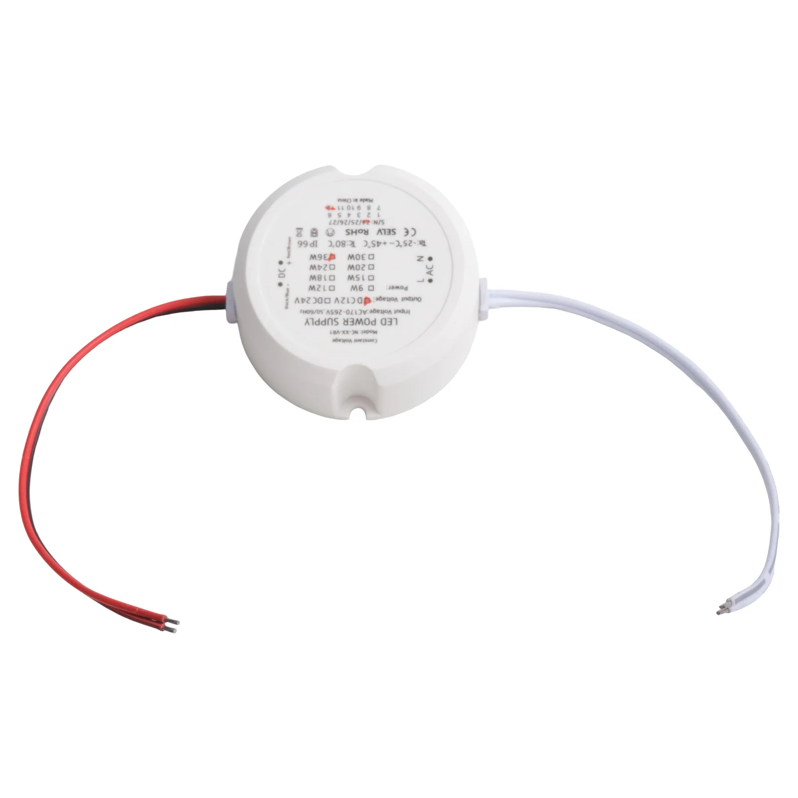 36W Constant Voltage 55*23mm 12V 24V Power Supply Miniature Design Over Current Protection Robust Safety Features