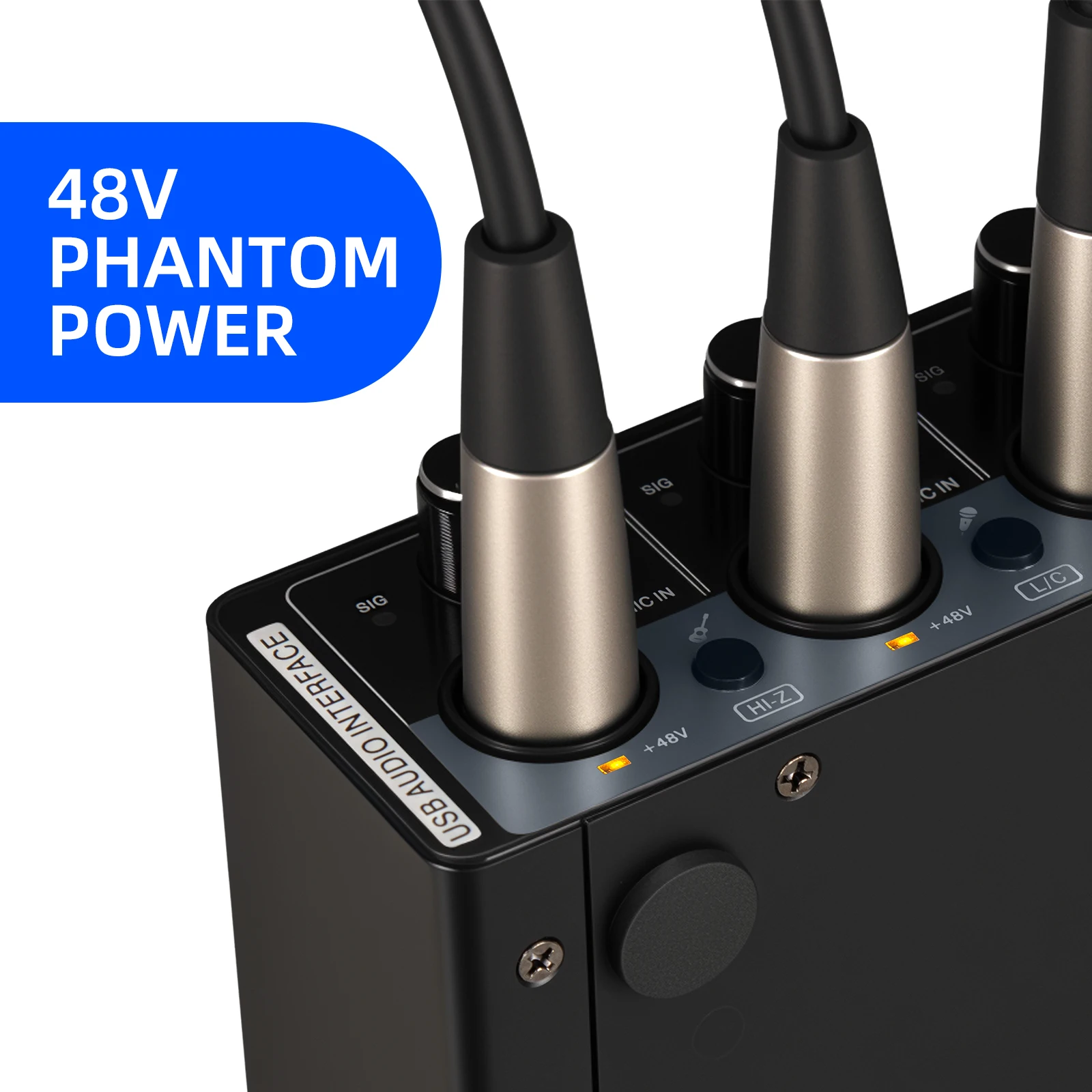 MQ22/44 ASIO Audio Professionelle Soundkarte 2/4-Kanal USB-Audio-Interface für Live-Aufnahmen – Detail 9