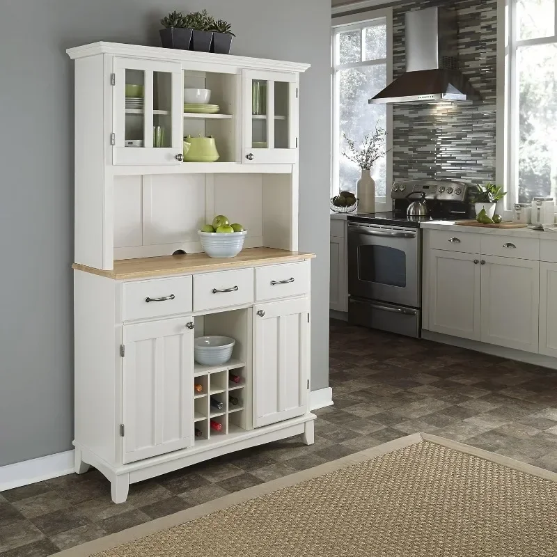 

Sideboards Buffets Credenzas Server with Hutch, Kitchen Cabinet Furniture Easy To Assemble