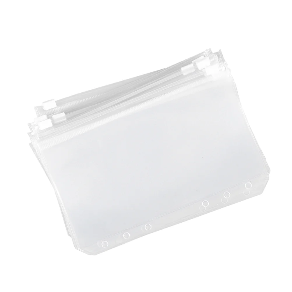 10 Pcs Document Organizer Holder Bag File Folder Office Transparent Binder Clips