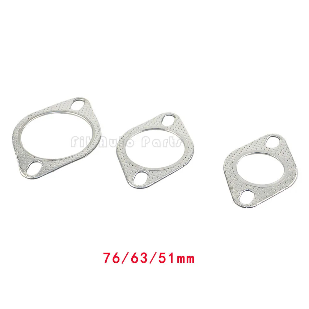 1PCS Universal Stainless Steel Exhaust Muffler Flange Exhaust Pipe Connection 51mm 63mm 76mm Joint Accessories