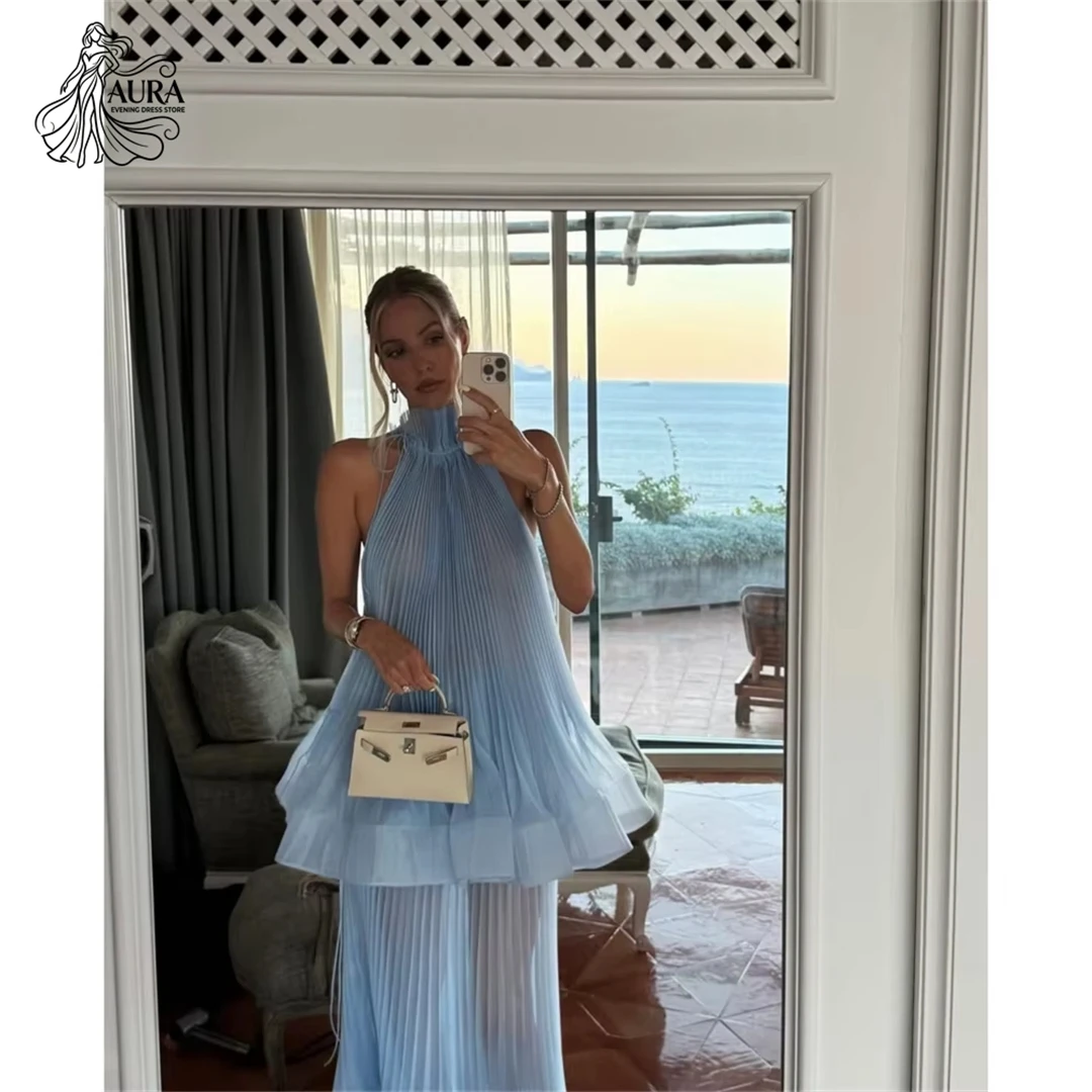 

Aura Women's Prom Dress 2026 Lapel A Word Reception Dresses for Weddings Custom Made Korean Popular Dress Satin Elegant Gown