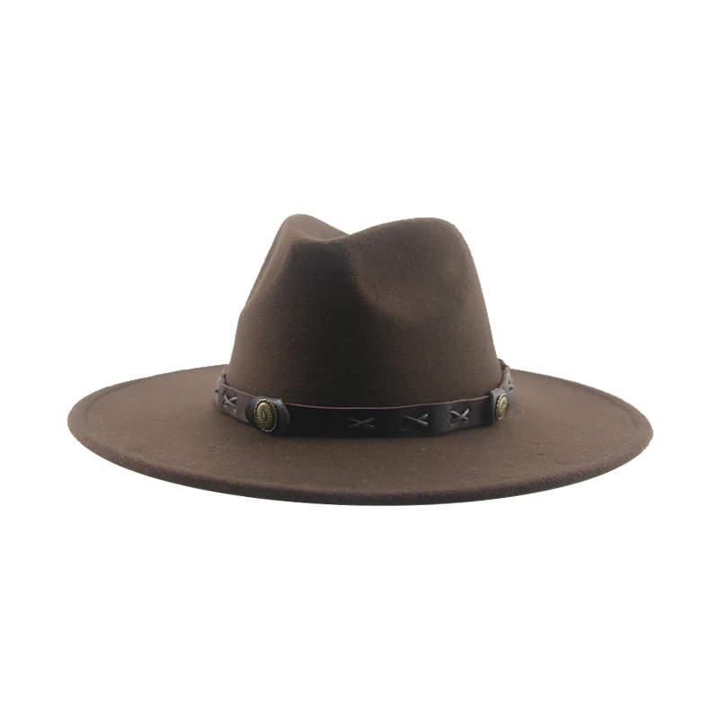 

Hat Fedoras Hat Hats for Women Wide Brim 9.5cm Panama Jazz Caps Felted Caps Man Hat Male Women's Hat Belt Casual Cap Sombrero