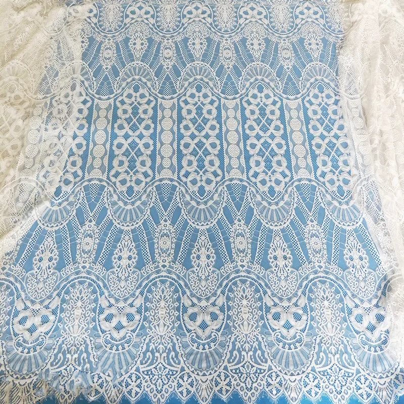 جديد جودة عالية رمش خط الضغط سميكة لينة الدانتيل الأبيض النسيج هندسية زهرة اليدوية الزفاف اكسسوارات الديكور