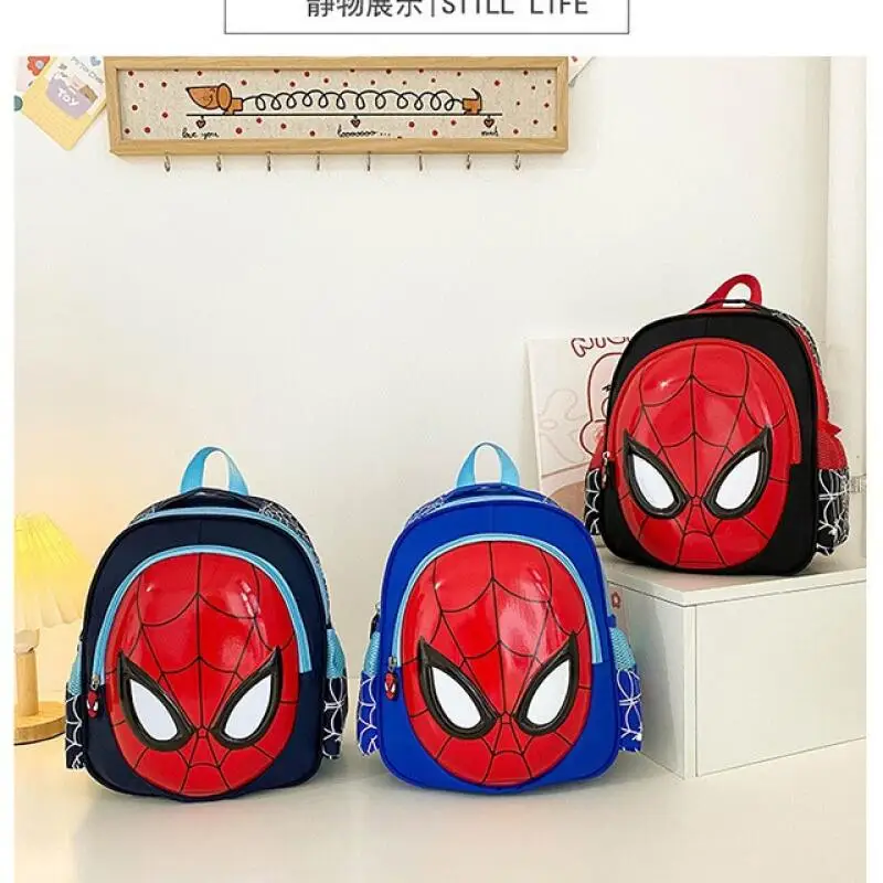 Marvel Spider Man Backpack Superhero Backpack 3D Children\'s Boy Kindergarten Backpack Children\'s Cartoon Bag Gift