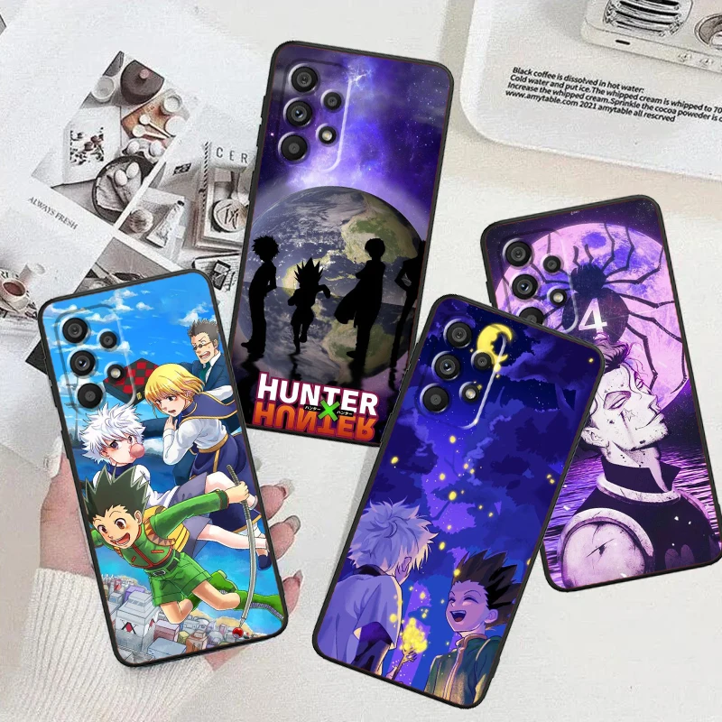 

Hunter X Hunter Anime Cute For Samsung Note 20 10 Ultra Plus A31 A14 A12 A70 A34 A25 A04 A05 A15 A24 5G Black TPU Phone Case