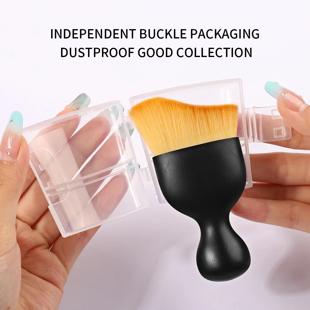 1Pcs Nail Art Brush Remove Dust Brush Acrylic UV Gel Polish Powder Cleaning Tool Beauty Makeup Brushes Manicure Accessories