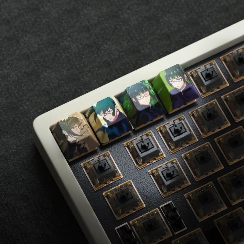 Gojo Satoru Jujutsu Kaisen Anime Keycaps PBT Custom Keyboard Keycaps DIY PC Gaming Keyboard Decor Creative Gift for Anime Fans