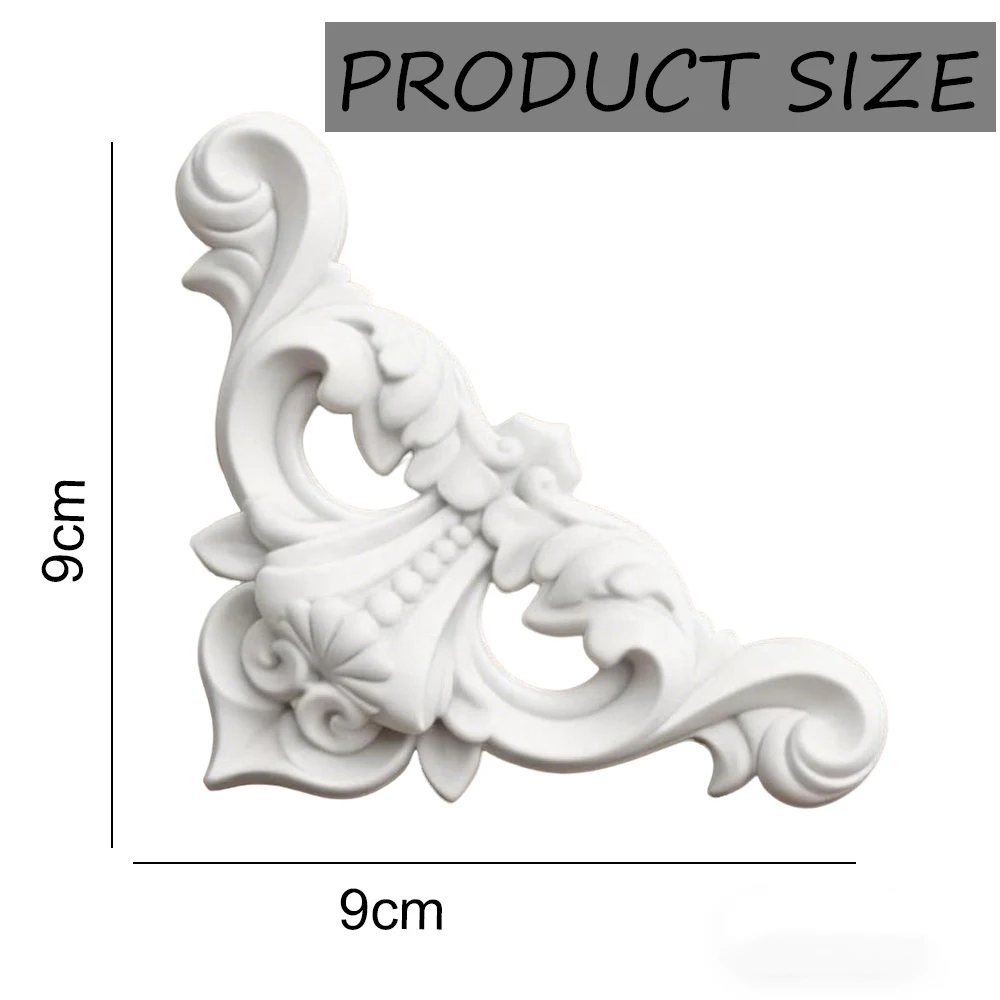 PU Paintable Ceiling Molding Kit,French Style Decorative Wall Molding Accent Wall Trim for Ceiling Fireplace Background Wall