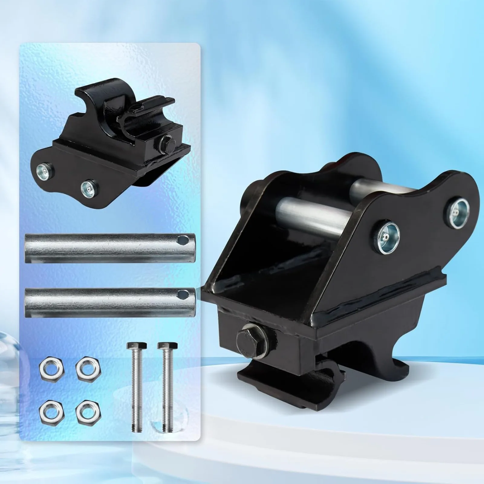 

Excavator Quick Change Hitch Alloy Steel High Strength Excavator Attachments Quick Coupler for Most Up to 3T Excavators