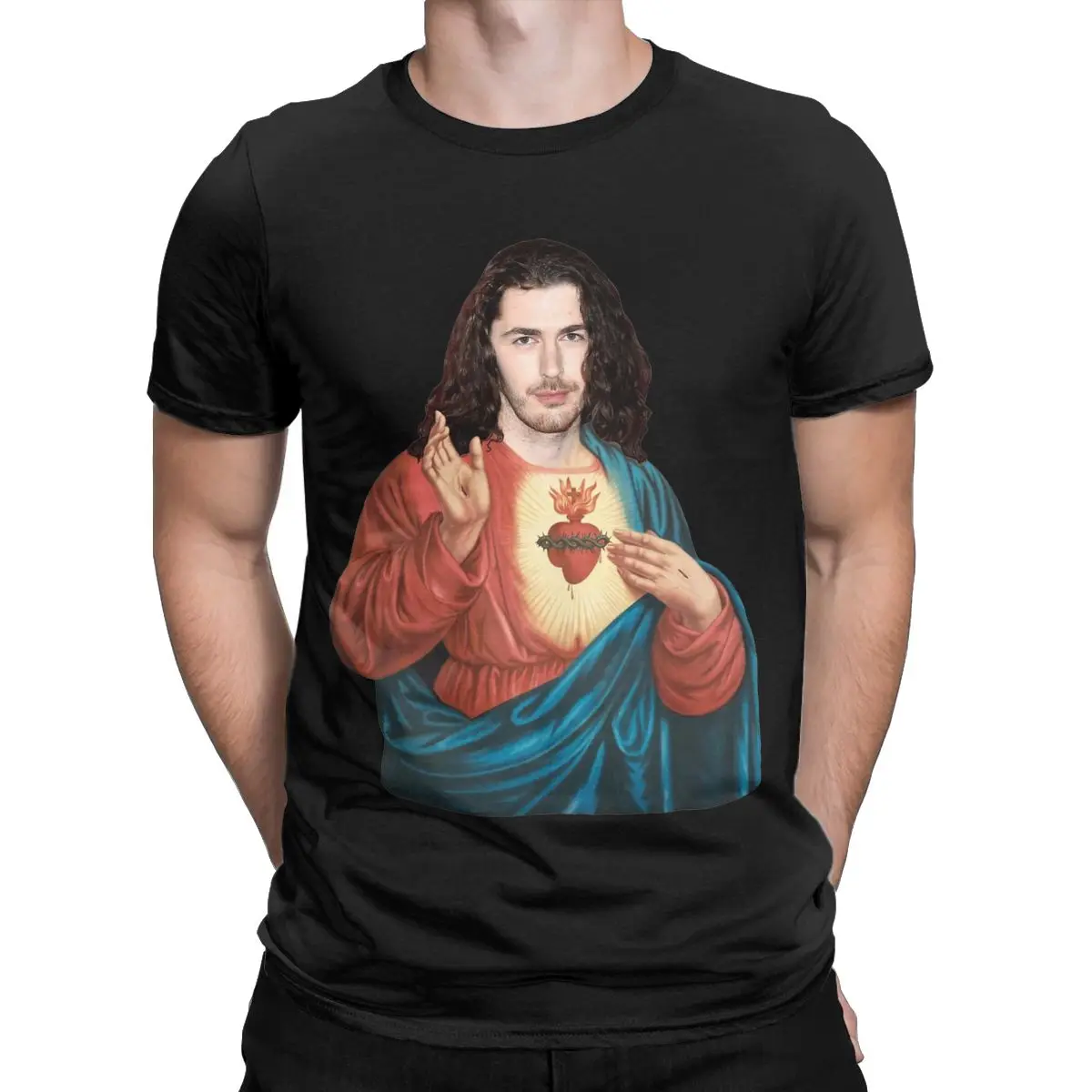 New Arrival Men Women's Hozier As Jesus Funny Meme T Shirts Outfit Cool Singer Cotton Tops T-shirt Creative Tee Shirt