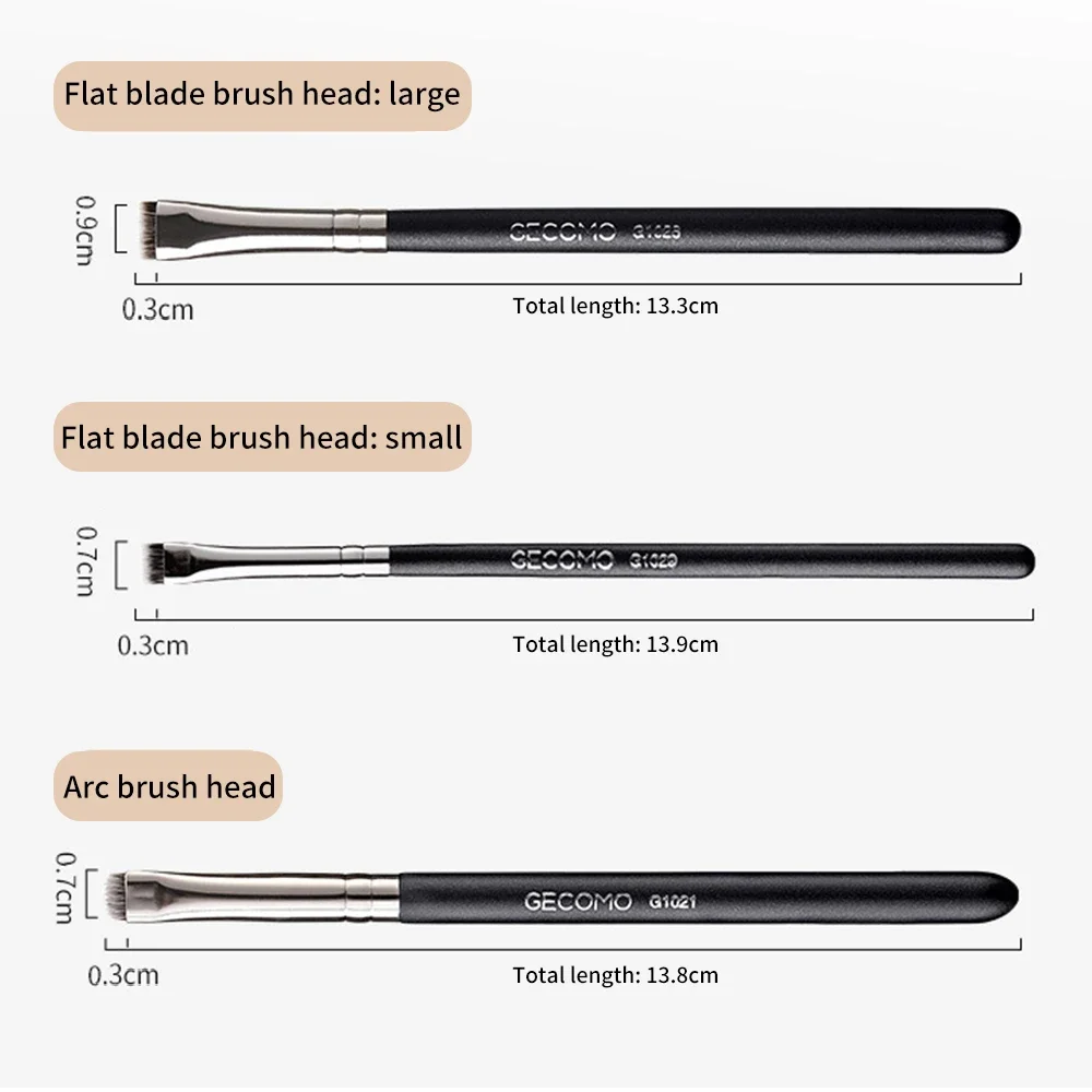 Flat Eyeliner Brush Nylon Hair Blade Fine Eyeliner Eyebrow Makeup Brush Black Thin Eye Liner Brow Contour Cosmetic Makeup Tools