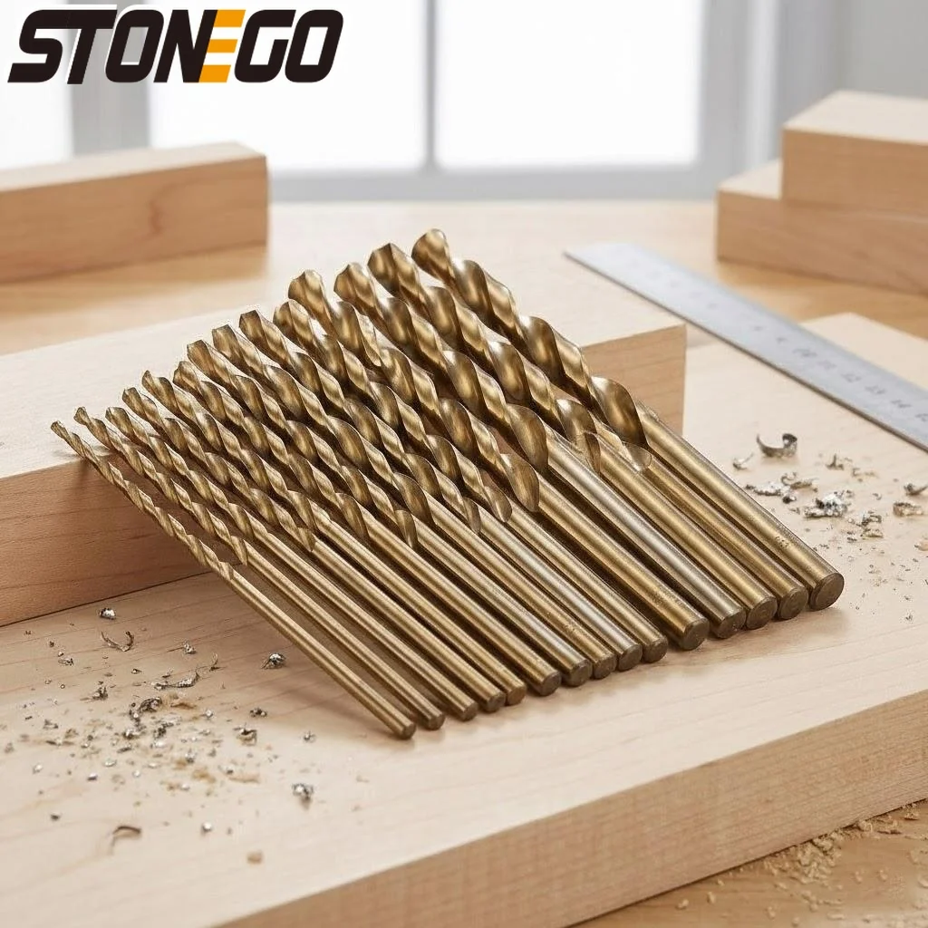 

15PCS Cobalt Drill Bits Set 1.5-10mm HSS Co Steel Twist Drill Bits for Metal Wood Working Straight Shank M35