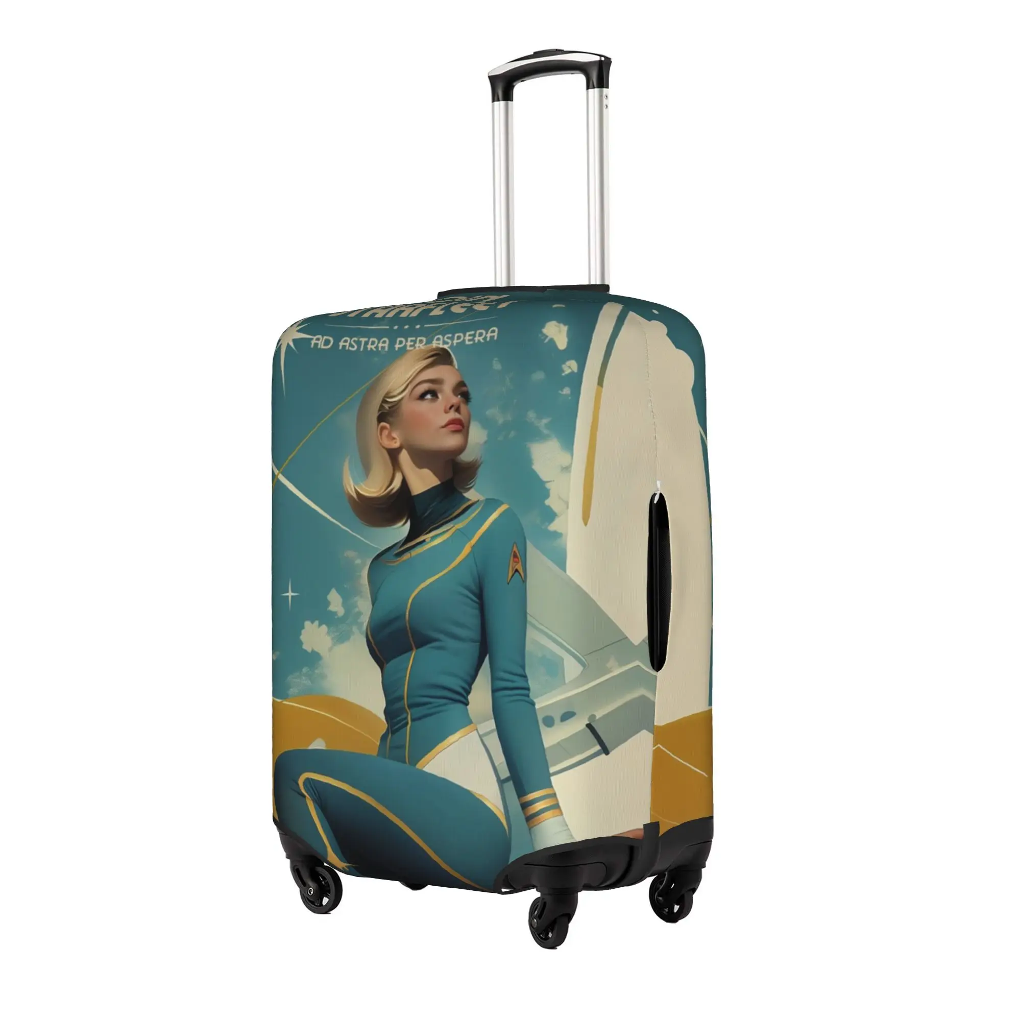 Star Trek Science Fiction TV Series  Luggage Cover Protector Funny  Travel Suitcase Protective Cover for 18-32 Inch