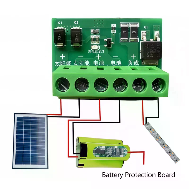 Durable DC6-45V Control Circuit Board Fully Automatic 10A-20A LED Controller Board Auto ON OFF Solar Street Light Board