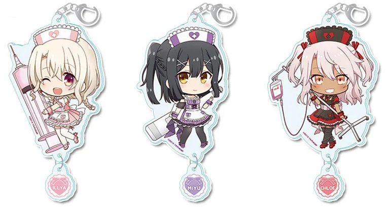 

Anime Fans Gifts The Nameless Girl Puchichoko Nurse Maid HD Figures Acrylic Keychain pendant Ornament Collection Series About8cm