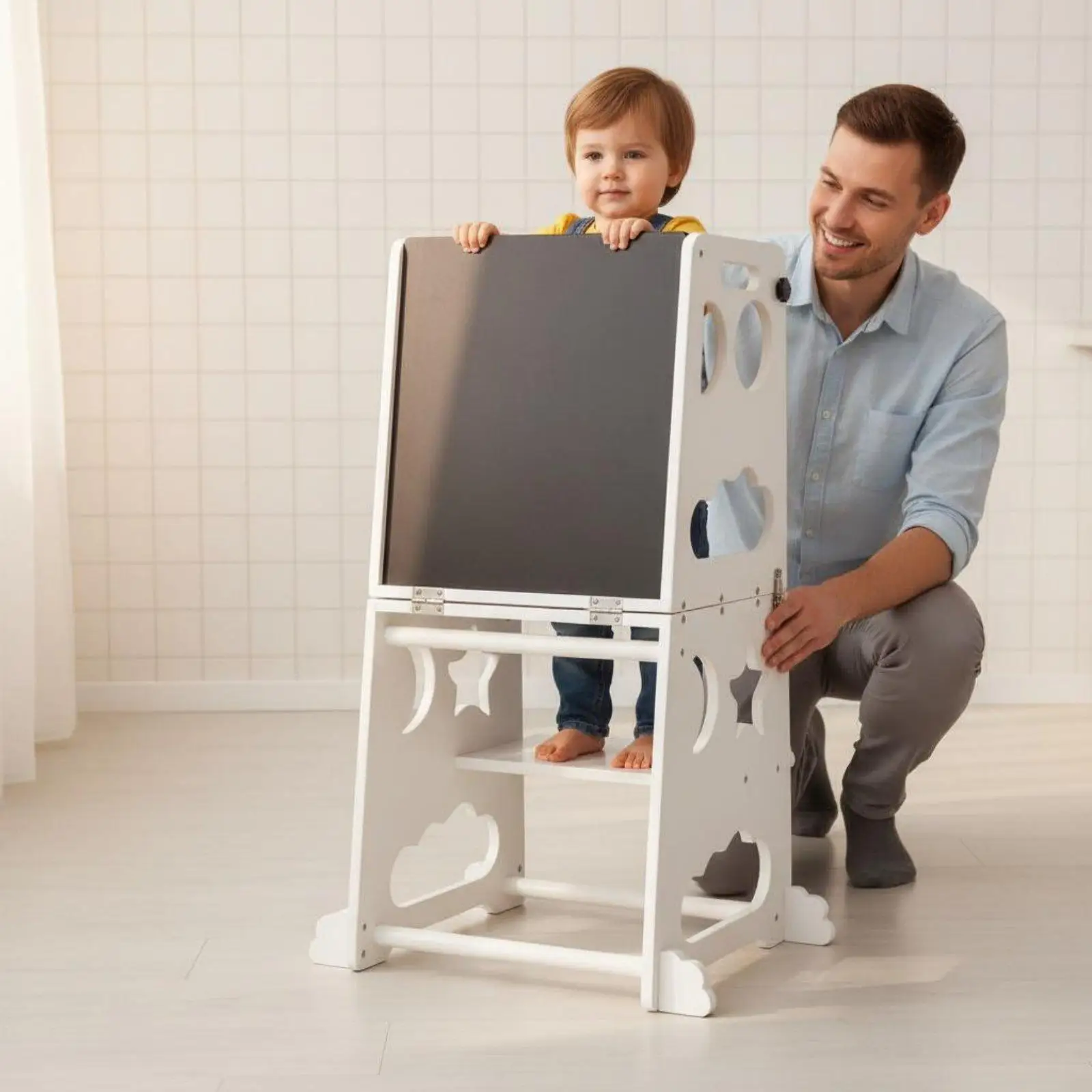mueble-infantil-4-en-1-con-pizarra-diseno-seguro-y-estable